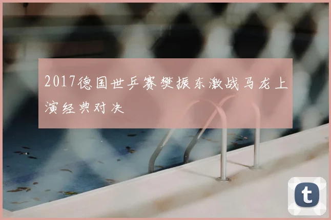 2017德国世乒赛樊振东激战马龙上演经典对决
